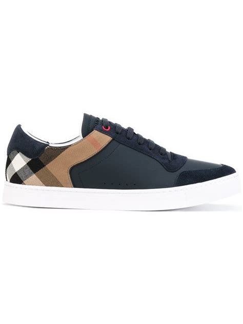 blue burberry shoes men|burberry men's reeth leather low top sneakers.